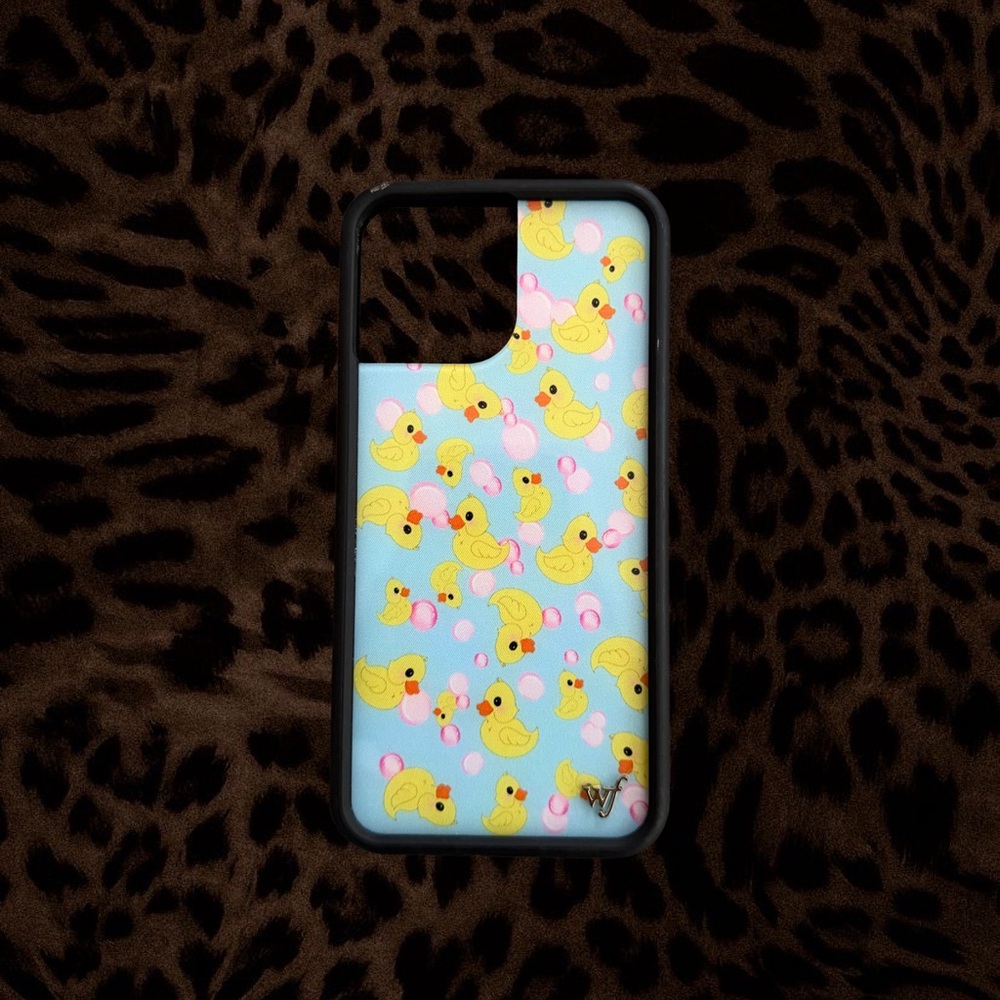 Duck Pattern Phone Case - Blue